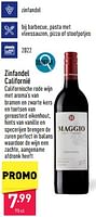 Promoties Zinfandel californië californische rode wijn - Rode wijnen - Geldig van 19/06/2024 tot 23/06/2024 bij Aldi