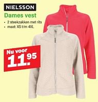 Promoties Dames vest - Nielsson - Geldig van 03/06/2024 tot 22/06/2024 bij Van Cranenbroek