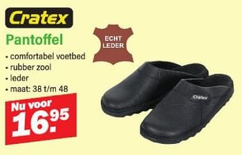 Promoties Pantoffel - Cratex - Geldig van 03/06/2024 tot 22/06/2024 bij Van Cranenbroek