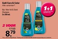 Promoties Men vol + sterk shampoo - Guhl - Geldig van 29/05/2024 tot 15/06/2024 bij De Online Drogist