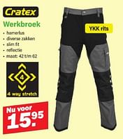 Promoties Werkbroek - Cratex - Geldig van 03/06/2024 tot 22/06/2024 bij Van Cranenbroek