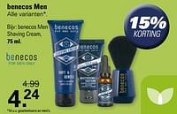 Promoties Benecos men shaving cream - Benecos - Geldig van 29/05/2024 tot 15/06/2024 bij De Online Drogist