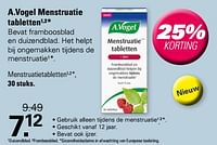 Promoties Menstruatietabletten - A. Vogel - Geldig van 29/05/2024 tot 15/06/2024 bij De Online Drogist
