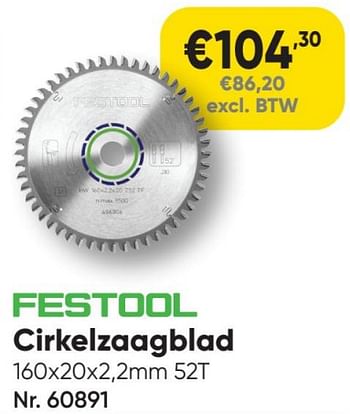 Promoties Cirkelzaagblad - Festool - Geldig van 01/06/2024 tot 06/09/2024 bij Toolstation