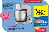 Promotions Robot de cuisine qa810d01 masterchef - Moulinex - Valide de 05/06/2024 à 17/06/2024 chez Carrefour