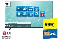 Promotions Lg led-tv 65ur76006 - LG - Valide de 05/06/2024 à 17/06/2024 chez Carrefour