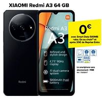 Promotions Xiaomi redmi a3 64 gb - Xiaomi - Valide de 05/06/2024 à 17/06/2024 chez Carrefour