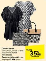 Promotions Caftan dame - Produit maison - Carrefour  - Valide de 05/06/2024 à 17/06/2024 chez Carrefour