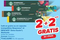 Promotions Capsules espresso - Starbucks - Valide de 05/06/2024 à 17/06/2024 chez Carrefour