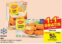 Promotions Chicken nuggets - Iglo - Valide de 05/06/2024 à 17/06/2024 chez Carrefour