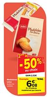 Promotions Madeleines pur beurre - Lotus Bakeries - Valide de 05/06/2024 à 17/06/2024 chez Carrefour