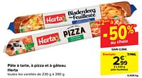 Promotions Pâte feuilletée - Herta - Valide de 05/06/2024 à 17/06/2024 chez Carrefour