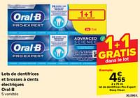 Promotions Lot de dentifrices pro-expert deep clean - Oral-B - Valide de 05/06/2024 à 17/06/2024 chez Carrefour