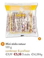 Promoties Mini sticks natuur - Huismerk - Okay Buurtwinkels - Geldig van 05/06/2024 tot 18/06/2024 bij OKay