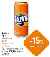 Promoties Fanta orange - Fanta - Geldig van 05/06/2024 tot 18/06/2024 bij OKay