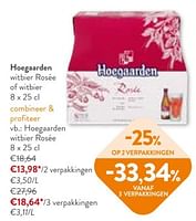 Promoties Hoegaarden witbier rosee - Hoegaarden - Geldig van 05/06/2024 tot 18/06/2024 bij OKay
