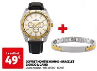 Promoties Coffret montre homme + bracelet giorgio + dario - la VIE en OR - Geldig van 11/06/2024 tot 17/06/2024 bij Auchan