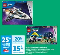 Promoties Vaisseau interstellaire lego - Lego - Geldig van 11/06/2024 tot 17/06/2024 bij Auchan