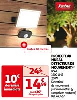Promoties Projecteur mural detecteur de mouvement - Xanlite - Geldig van 11/06/2024 tot 17/06/2024 bij Auchan