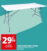 Table pliante multi-usages-Huismerk - Auchan
