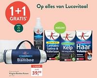 Promoties Kingsize bamboe kussen - Lucovitaal - Geldig van 10/06/2024 tot 07/07/2024 bij Holland & Barret