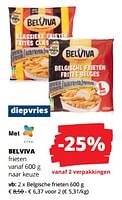 Promoties Belgische frieten - Belviva - Geldig van 06/06/2024 tot 19/06/2024 bij Spar (Colruytgroup)