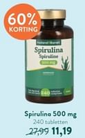 Promoties Spirulina 500 mg - Huismerk - Holland & Barrett - Geldig van 10/06/2024 tot 07/07/2024 bij Holland & Barret