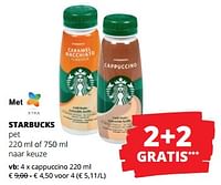 Promoties Cappuccino - Starbucks - Geldig van 06/06/2024 tot 19/06/2024 bij Spar (Colruytgroup)