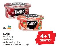 Promoties Danio aardbei - Danone - Geldig van 06/06/2024 tot 19/06/2024 bij Spar (Colruytgroup)