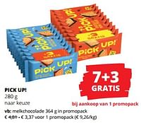 Promoties Pick up! melkchocolade - Bahlsen - Geldig van 06/06/2024 tot 19/06/2024 bij Spar (Colruytgroup)