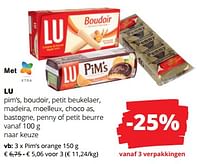 Promoties Pim’s orange - Lu - Geldig van 06/06/2024 tot 19/06/2024 bij Spar (Colruytgroup)