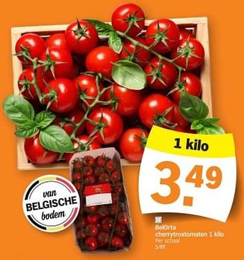 Promoties Belorta cherrytrostomaten - Belorta - Geldig van 10/06/2024 tot 16/06/2024 bij Albert Heijn
