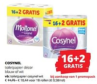 Promoties Toiletpapier cosynel wit - Cosynel - Geldig van 06/06/2024 tot 19/06/2024 bij Spar (Colruytgroup)