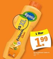 Promoties Remia fritessaus classic xl - Remia - Geldig van 10/06/2024 tot 16/06/2024 bij Albert Heijn