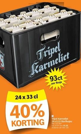 Promoties Tripel karmeliet - TRipel Karmeliet - Geldig van 10/06/2024 tot 16/06/2024 bij Albert Heijn