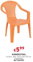 Promoties Kinderstoel - Huismerk - Trafic  - Geldig van 12/06/2024 tot 17/06/2024 bij Trafic