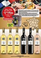 Promoties Le cabochon du sud sauvignon blanc, moelleux, chardonnay, merlot, cabernet sauvignon, syrah rosé igp d’oc - Witte wijnen - Geldig van 07/06/2024 tot 20/06/2024 bij BelBev