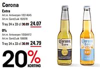 Promoties Corona extra - Corona - Geldig van 06/06/2024 tot 24/06/2024 bij Sligro