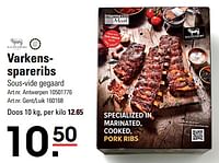 Promoties Varkensspareribs - Kaldenberg - Geldig van 06/06/2024 tot 24/06/2024 bij Sligro