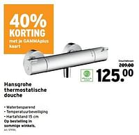 Promoties Hansgrohe thermostatische douchekraan myfox - Hansgrohe - Geldig van 05/06/2024 tot 18/06/2024 bij Gamma