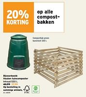 Promoties Houten tuincomposter - Huismerk - Gamma - Geldig van 05/06/2024 tot 18/06/2024 bij Gamma
