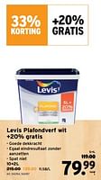 Promoties Levis plafondverf wit - Levis - Geldig van 05/06/2024 tot 18/06/2024 bij Gamma