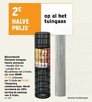 Promoties Pantanet tuingaas family antraciet - Huismerk - Gamma - Geldig van 05/06/2024 tot 18/06/2024 bij Gamma