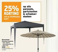 Promoties Partytent havanna - Huismerk - Gamma - Geldig van 05/06/2024 tot 18/06/2024 bij Gamma