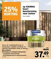 Promoties Schutting en tuinhout transparant - Gamma - Geldig van 05/06/2024 tot 18/06/2024 bij Gamma