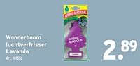 Promoties Wonderboom luchtverfrisser lavanda - Huismerk - Gamma - Geldig van 05/06/2024 tot 18/06/2024 bij Gamma