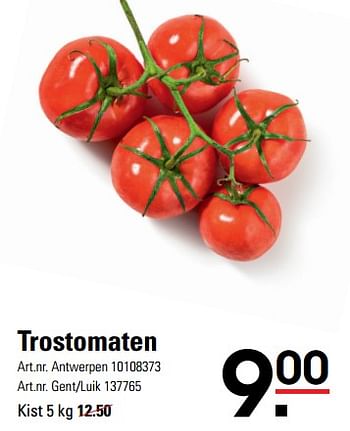 Promoties Trostomaten - Huismerk - Sligro - Geldig van 06/06/2024 tot 24/06/2024 bij Sligro