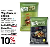 Promoties Vegetarische snacks burger deluxe - Garden Gourmet - Geldig van 06/06/2024 tot 24/06/2024 bij Sligro