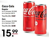 Promoties Coca-cola regular - Coca Cola - Geldig van 06/06/2024 tot 24/06/2024 bij Sligro