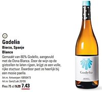 Promoties Godelia blanco - Witte wijnen - Geldig van 06/06/2024 tot 24/06/2024 bij Sligro
